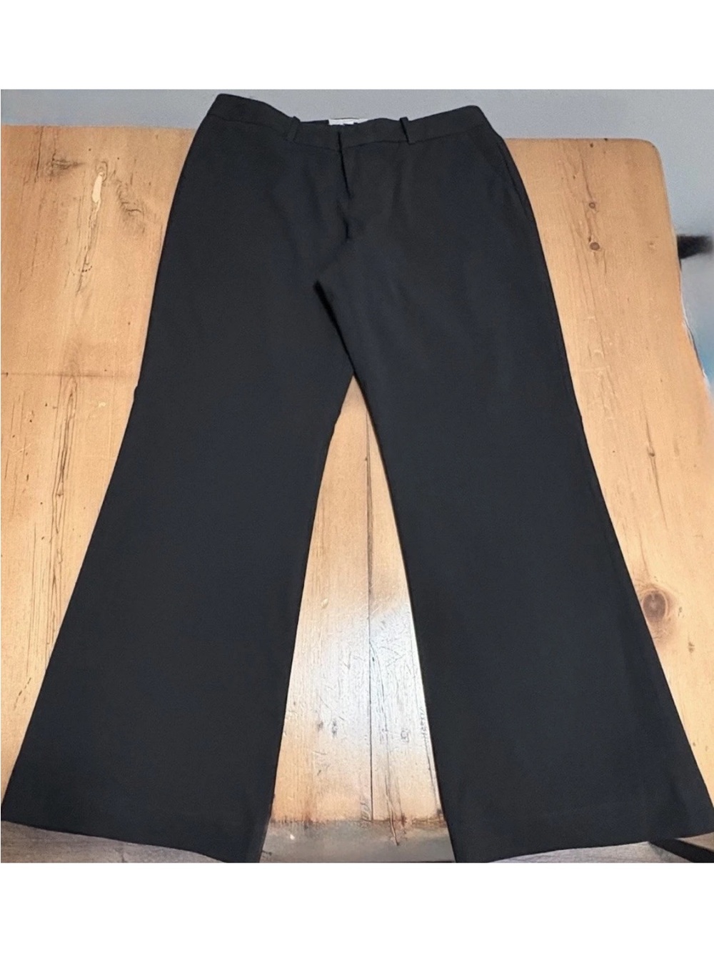 Banana Republic Petite Martin Fit Wide Leg Black Pants 10P